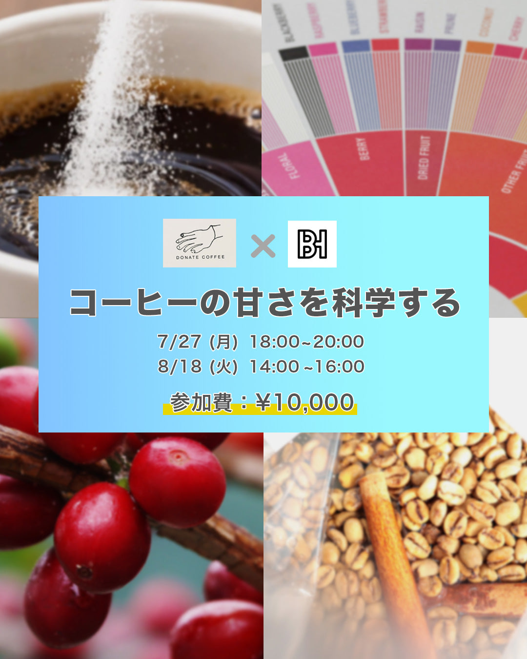 【特別セミナー】コーヒーの甘さを科学する~「甘い」と感じるメカニズムを味覚と香りから紐解く~